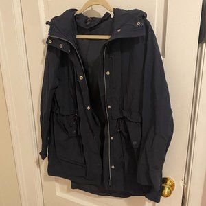 J. Crew Hooded Raincoat